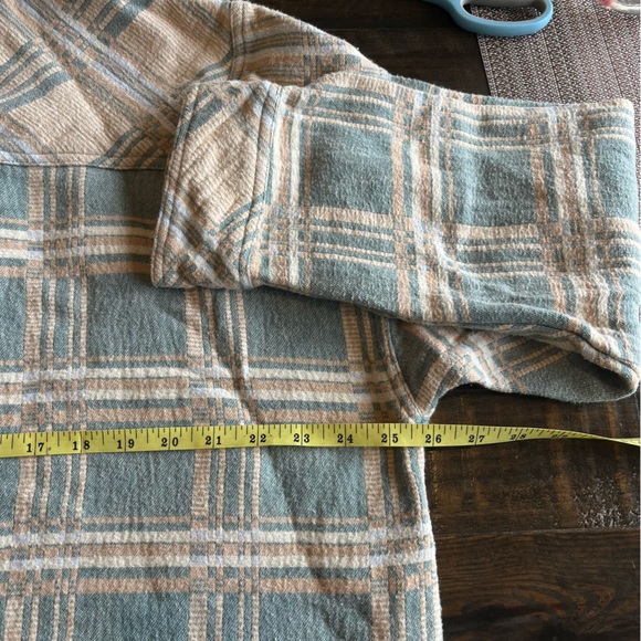 Free People We The Free Arizona Sky Jacquard Plaid Shirt - Picture 11 of 12